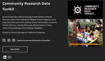 Publication of Community Research Data Toolkit