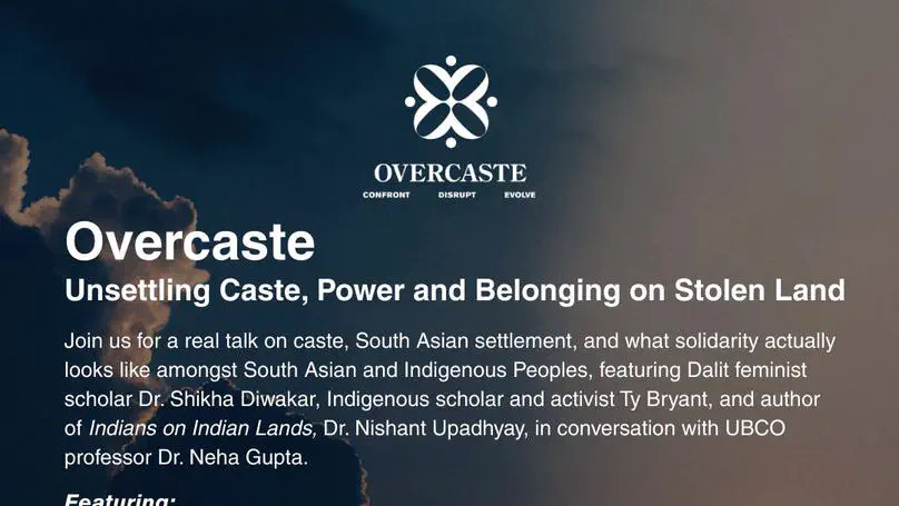 Unsettling Caste, Power and Belonging on Stolen Land